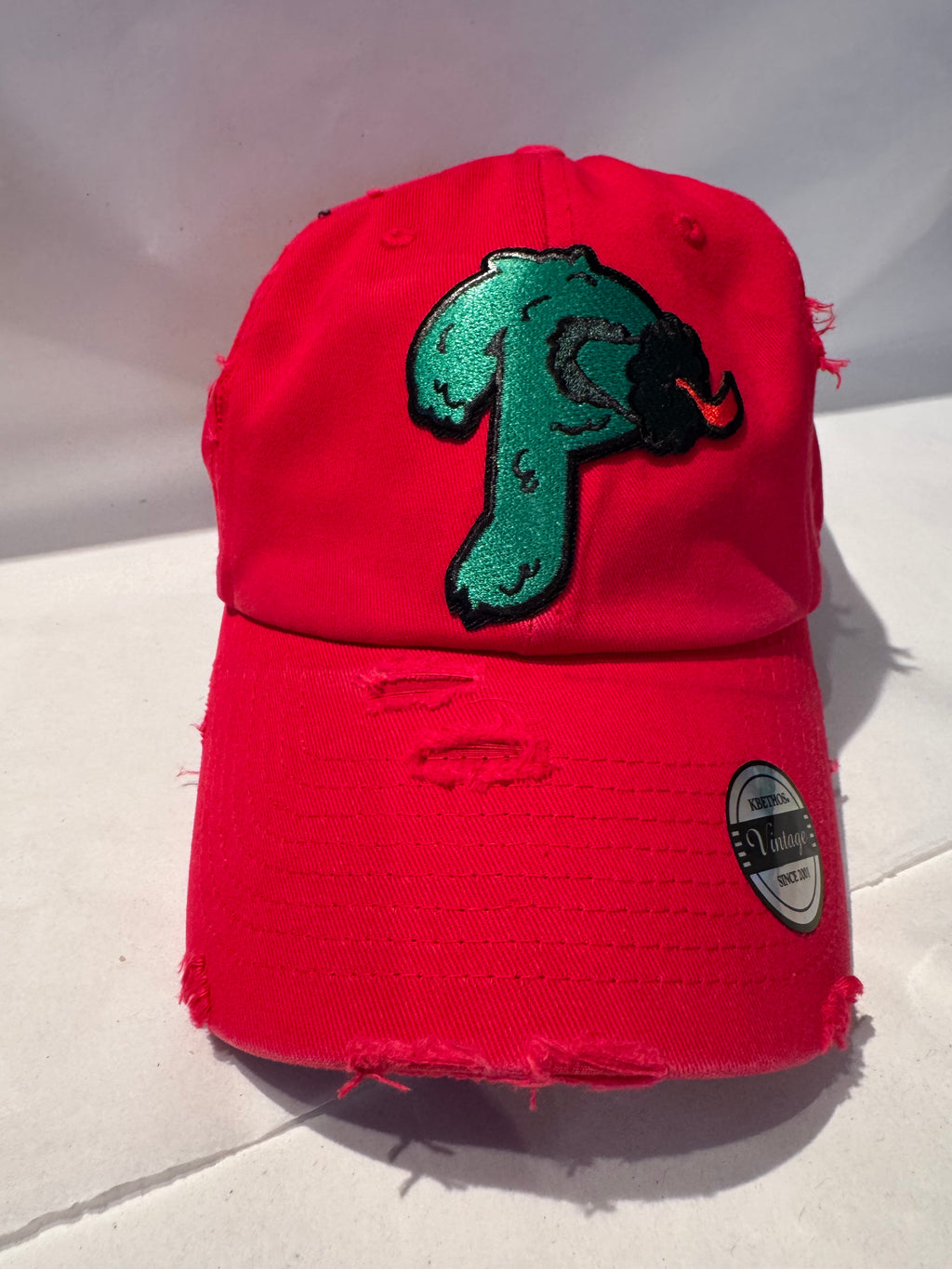 Custom Phillies Distressed Baseball Hat
