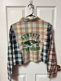 Sundays are for the Birds Crop Flannel