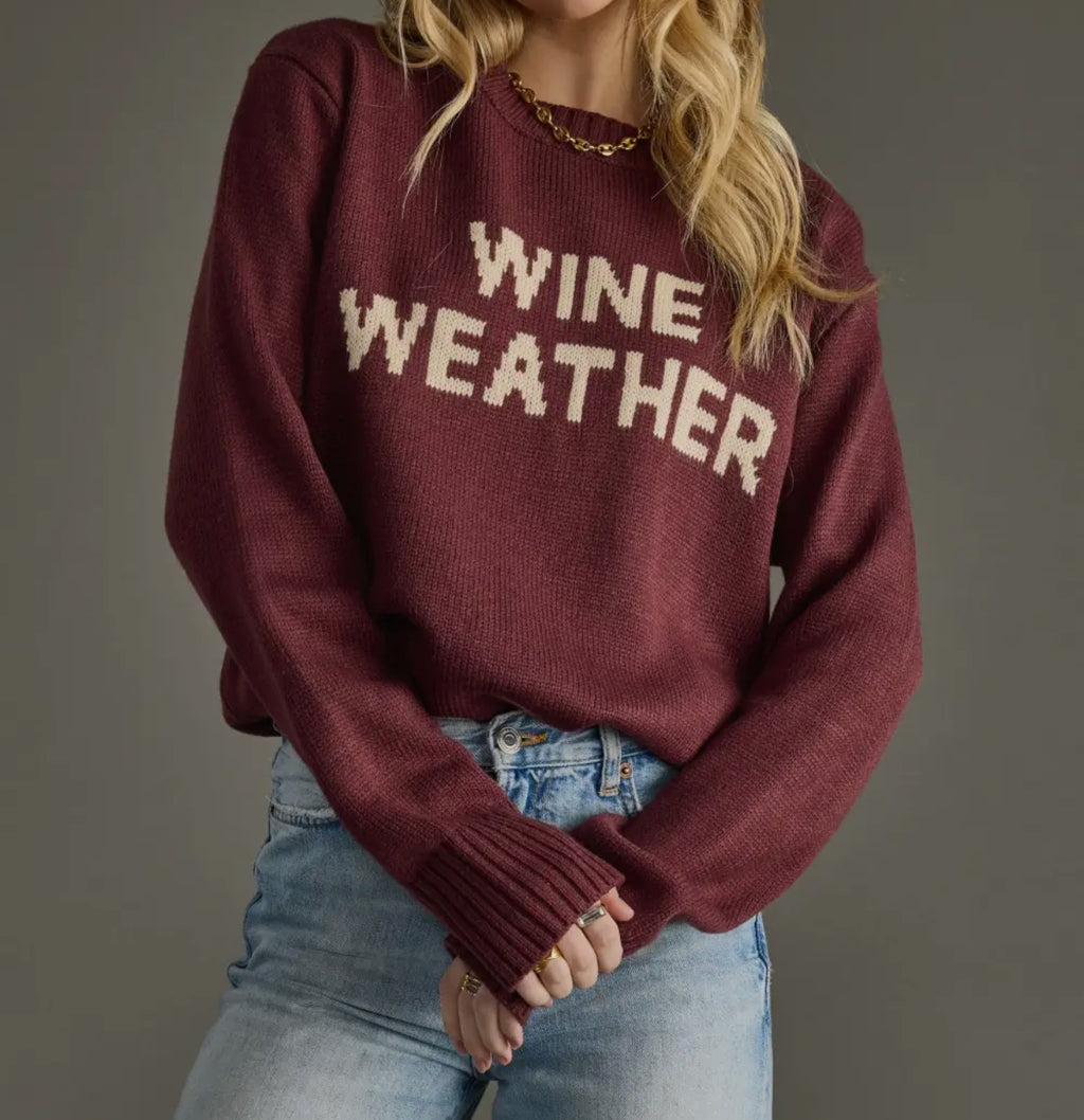 Wine Weather Sweater