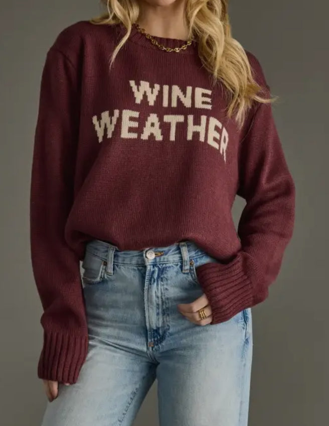 Wine Weather Sweater