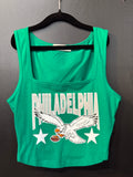 Cropped Kelly Green Philly Tank