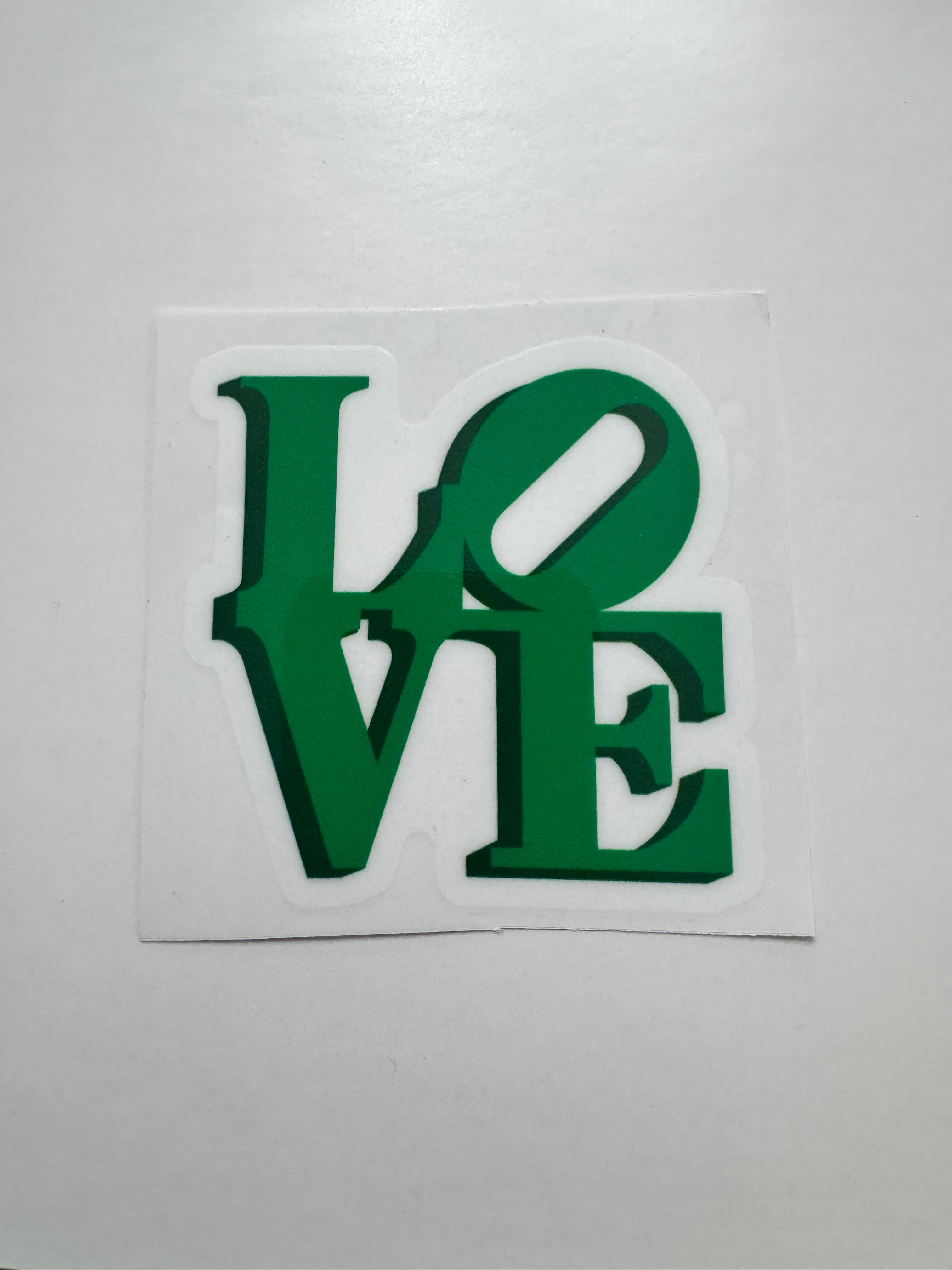 Green Love Sticker